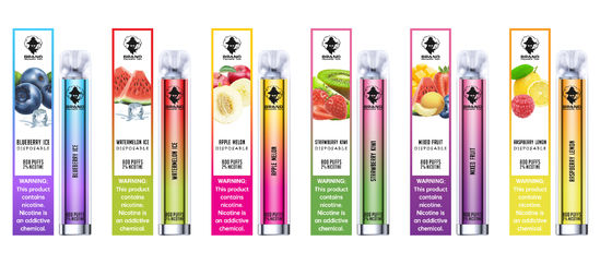 Non Rechargeable 800 Puff Vape 3.2ML 500Mah With 3.2ml E Liquid