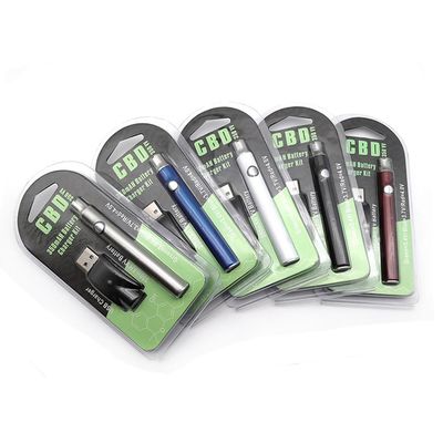 350mAh Vape Cartridge Battery Kit Voltage Adjustable Stainless Steel Material