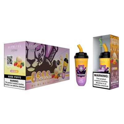 Electronic Disposable Vape Pens Supbliss Bingo 8000 Puffs 16ml with Mesh Coil