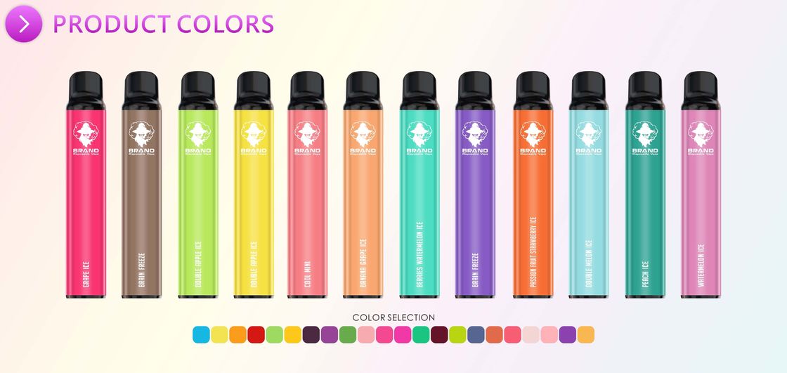 Disposable 1500 Puffs Vape , Portable Vape Devices 5.5ml Liquid 1.2ohm Mesh Coil