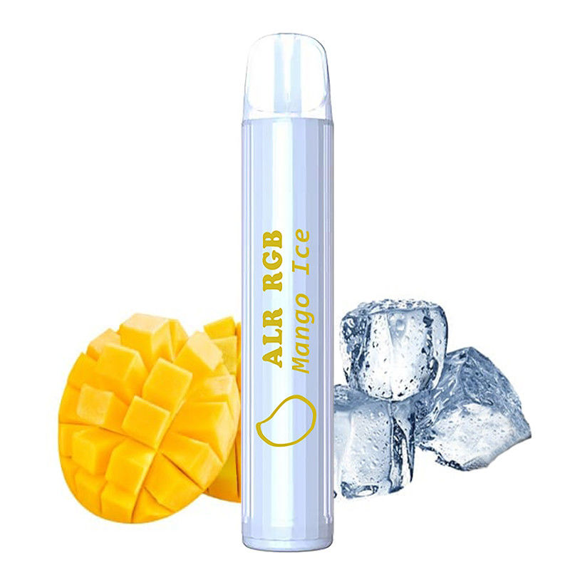 2500 Puffs Nic Salt Disposable Vape 650Mah Rechargeable With RGB Led