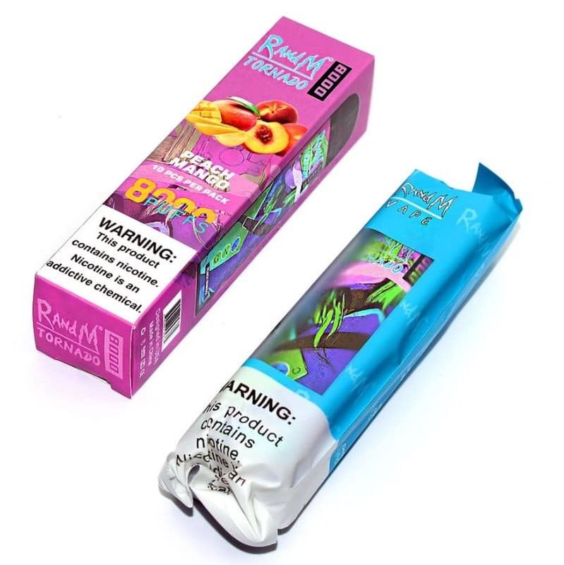 RandM Tornado 6500 Puff Vape Disposable 12ML 1000mAh Rechargeable