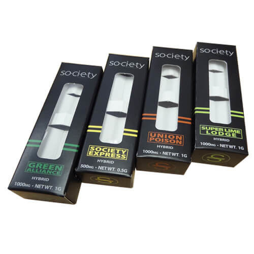 Cartridge Vape Packaging Box Disposable With Embossing Gold Printing