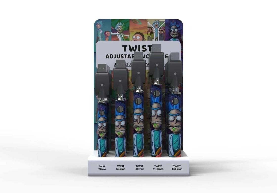 510 Thread 1300mAh Vape Cartridge Battery Voltage Adjustable For Vape Pen