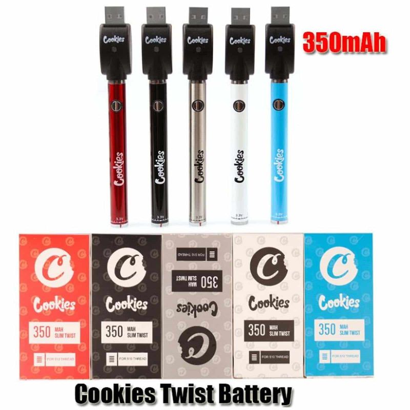 350mAh Cookies Vape Battery Kit Voltage Adjustable Rechargeable