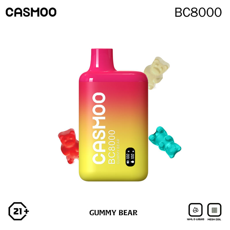 Casmoo BC8000 LCD Screen 8000 Puffs Disposable Vape Pen With Fruits Flavors