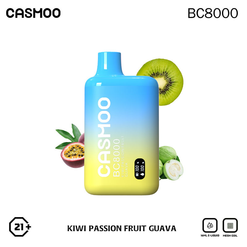 Casmoo BC8000 LCD Screen 8000 Puffs Disposable Vape Pen With Fruits Flavors