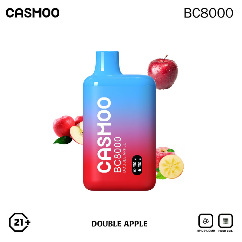 Casmoo BC8000 LCD Screen 8000 Puff Vape Type C Disposable Vape Pens With 12 Flavors