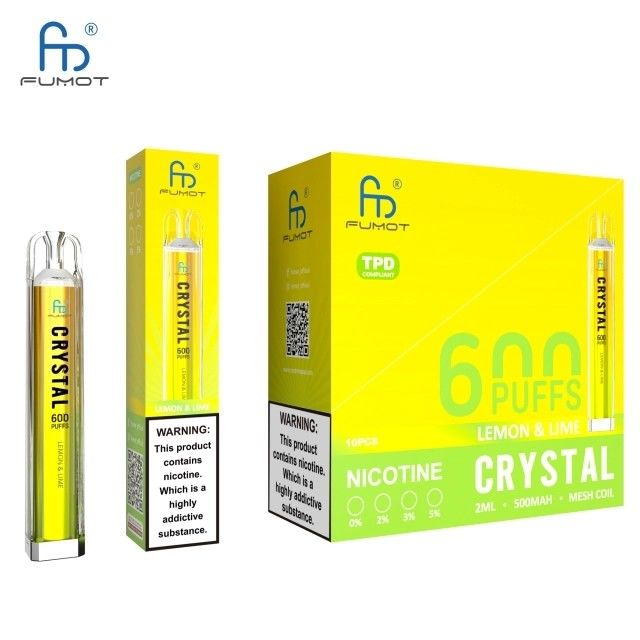 FUMOT ORIGINAL RANDM CRYSTAL 600 DISPOSABLE VAPE POD DEVICE WHOLESALE TPD (600 PUFFS)
