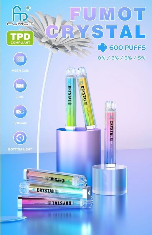 2ml Disposable Vape Pens RandM Crystal 600 Puffs Flavored Vape Pod