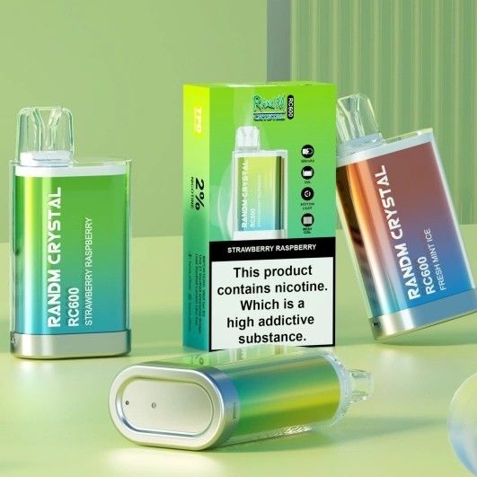 RandM Crystal RC600 350mah 2ML Disposable Vape Devices 600 Hits Smoking Vapor Cigarettes