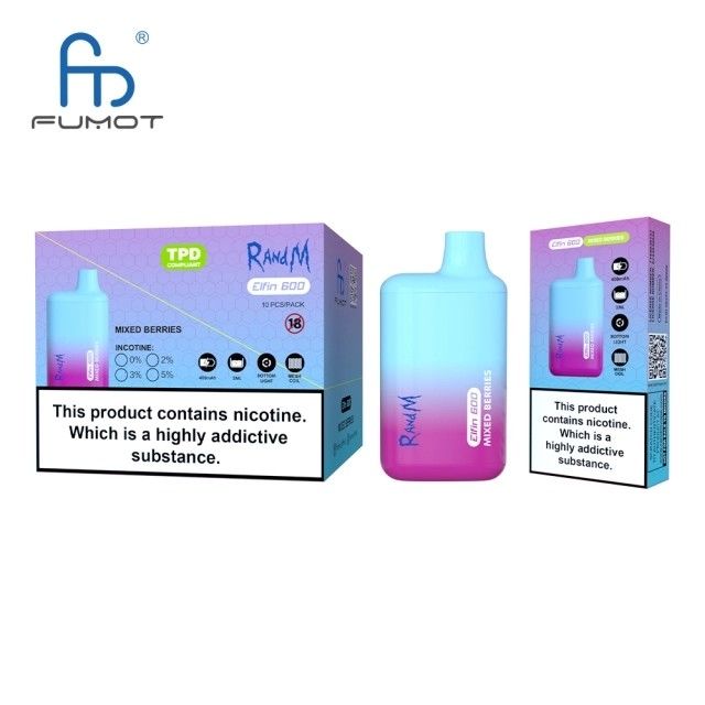 Long Lasting Vape Liquid Electronic Cigarette 2ML RandM Elfin 600