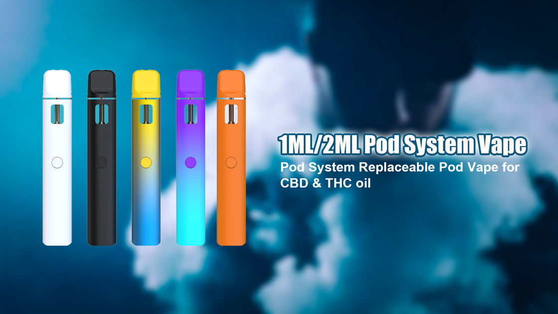 Preheating Replaceable Vape CBD Pod 1ML 2ML Vape Pen For D8 D9 D10 THCO HHC THC CBD